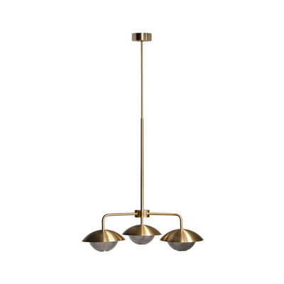 Grace 3 1450 Pendant Lamp - Brass/Crystal Class