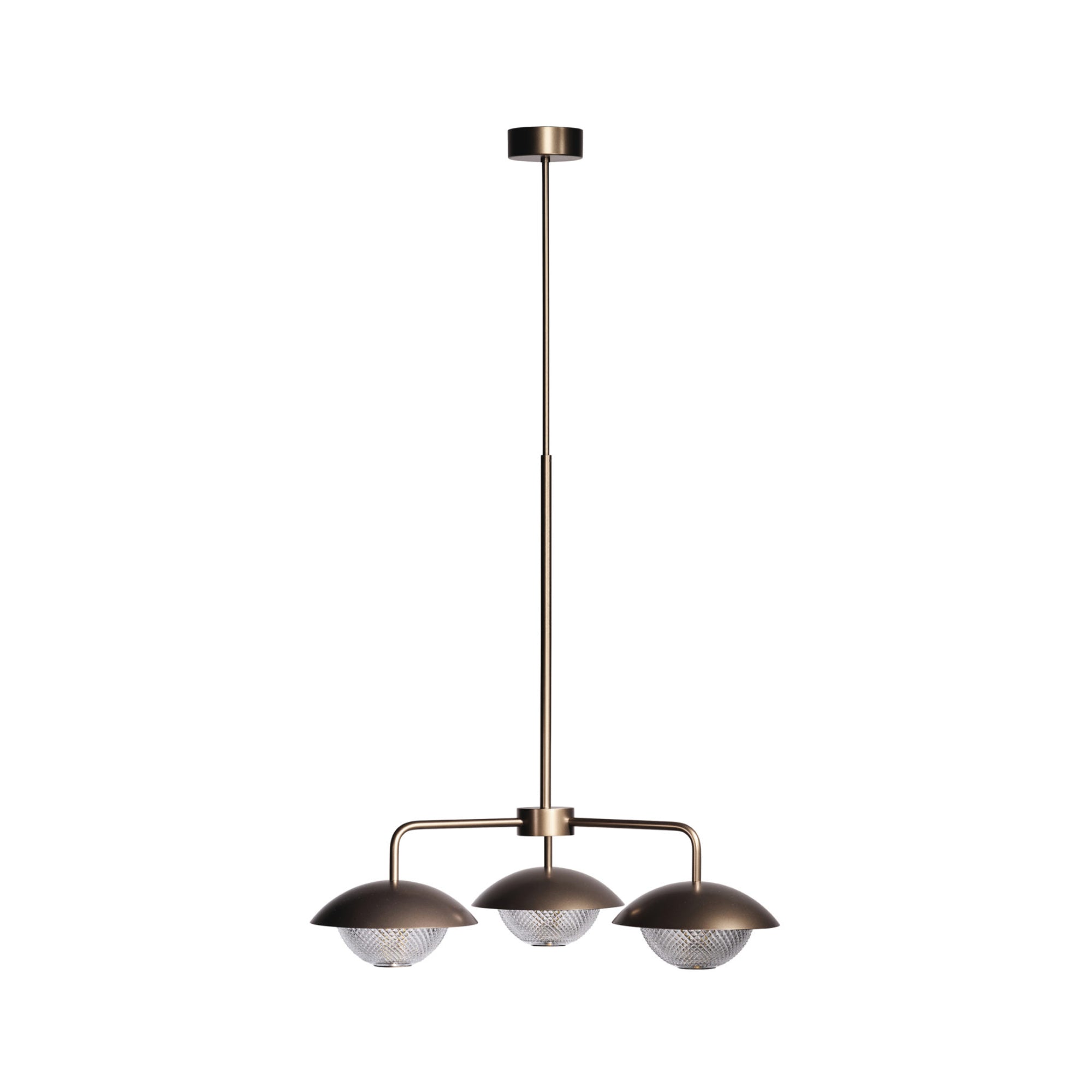 Grace 3 1450 Pendant Lamp - Bronze Colored/Crystal Class