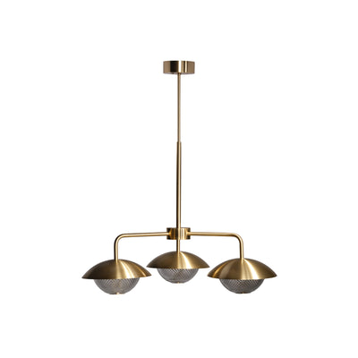 Grace 3 850 Pendant Lamp - Brass/Crystal Class