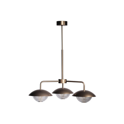 Grace 3 850 Pendant Lamp - Bronze  Colored/Crystal Class