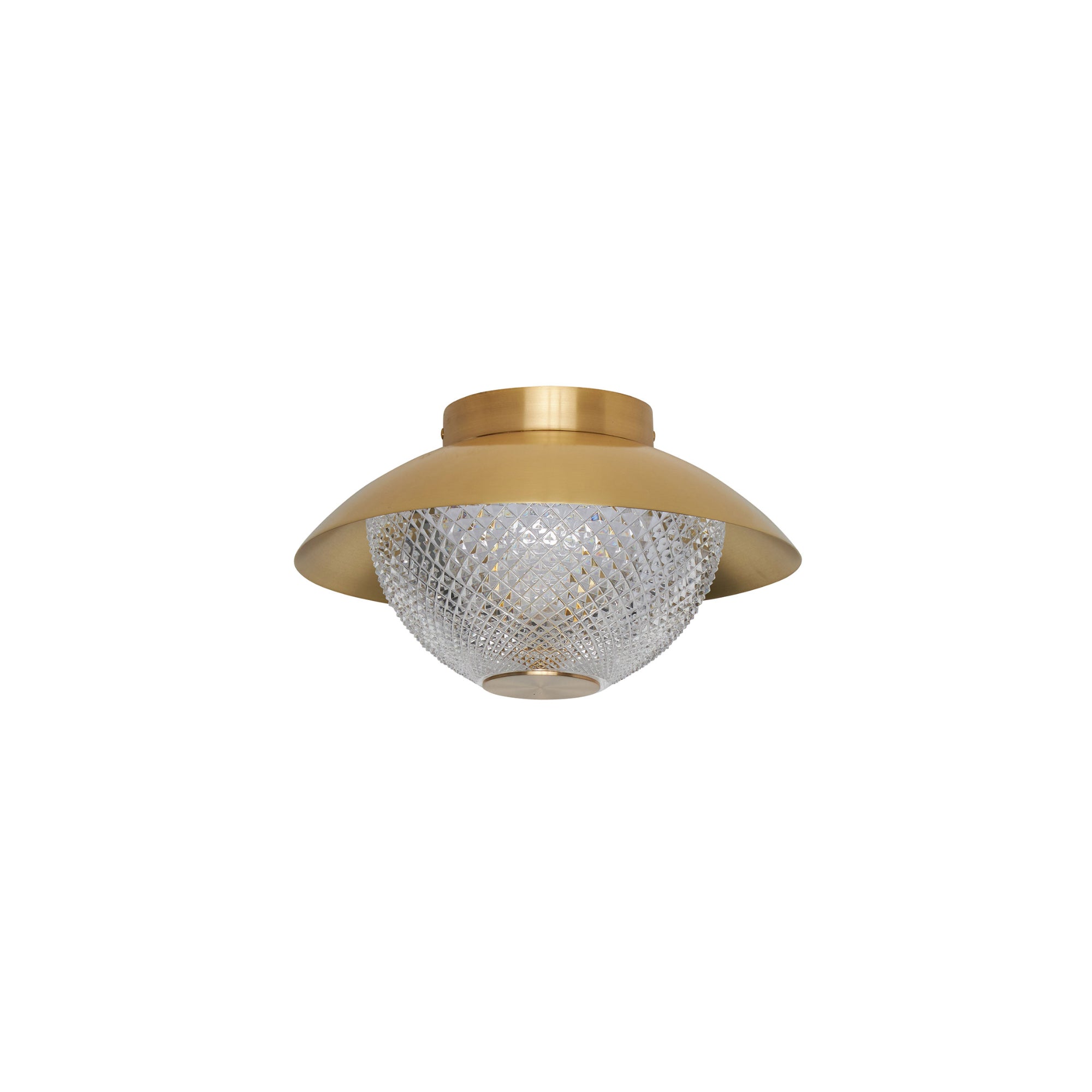 Grace Ceiling/Wall Lamp - Brass/Crystal Glass