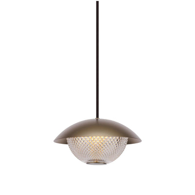 Grace Pendant Lamp - Bronze Colored/Crystal Class