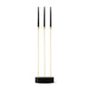 Grasil Floor Candle Holder - Black/Gold