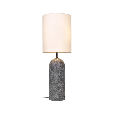 Gravity 10012263 XL High Floor Lamp - Grey Marble/White Shade
