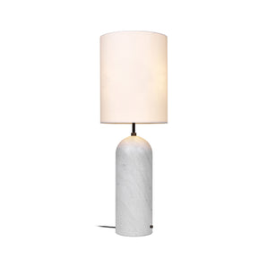 Gravity 10012265 XL High Floor Lamp - White Marble/White Shade