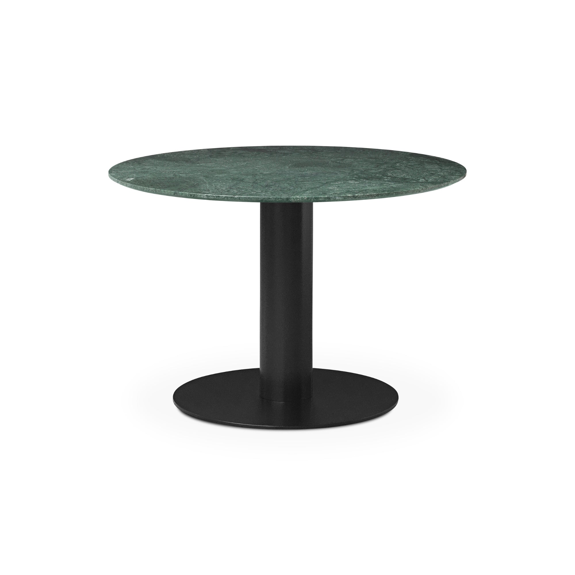 Gubi 2.0 10012727 Round Dining Table - Black/Green Guatemala Marble-1