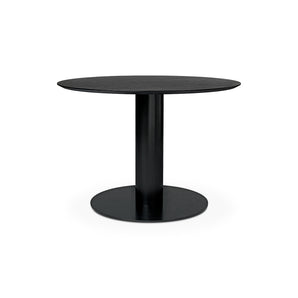 Gubi 2.0 10012729 Round Dining Table - Black/Black Stained Ash