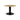 طاولة طعام مستديرة Gubi 2.0 10012737 - مطلية باللون الأسود/البلوط شبه اللامع