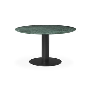 Gubi 2.0 10012770 Round Dining Table - Black/Green Guatemala Marble