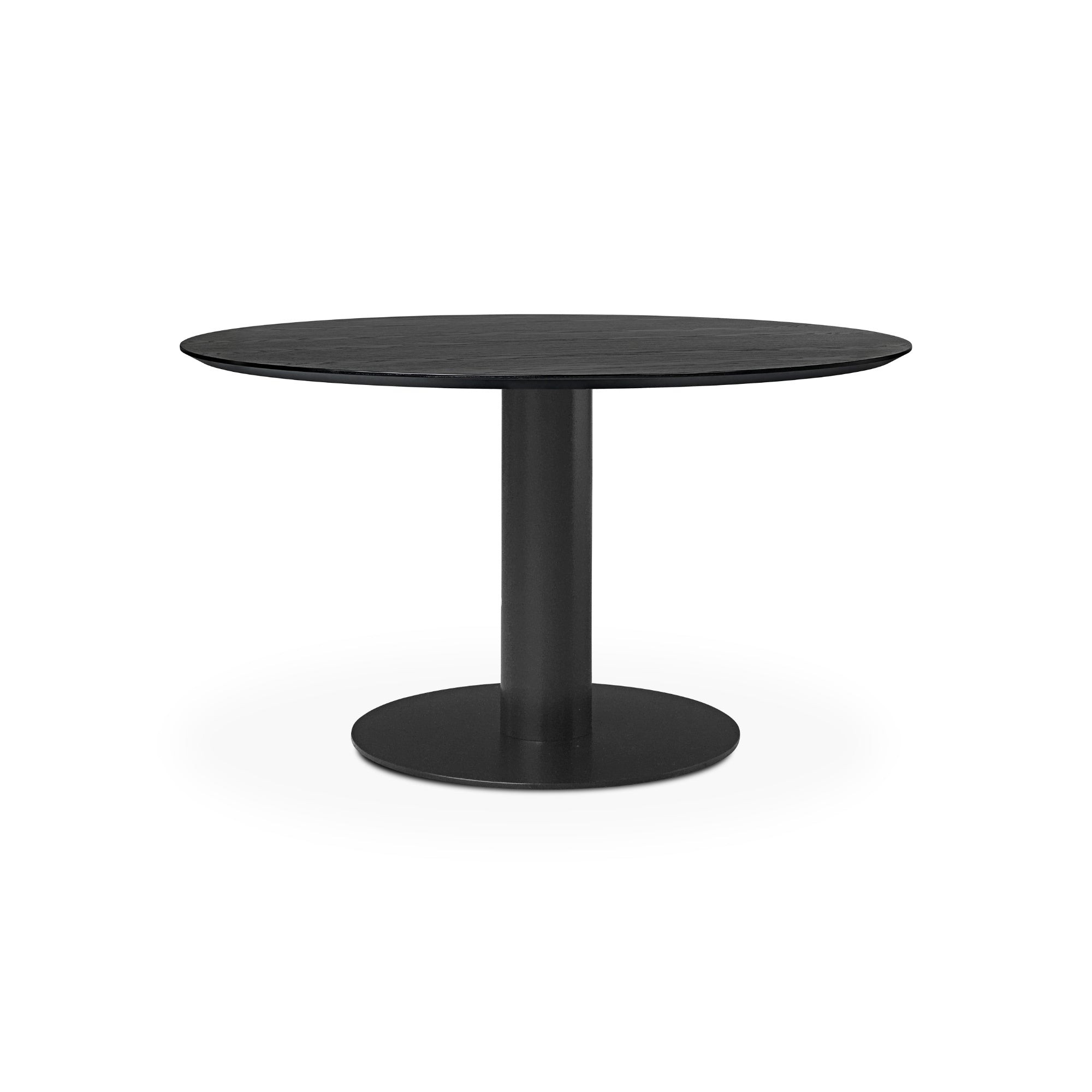 Gubi 2.0 10012771 Round Dining Table - Black/Black Stained Ash-1