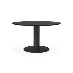Gubi 2.0 10012771 Round Dining Table - Black/Black Stained Ash