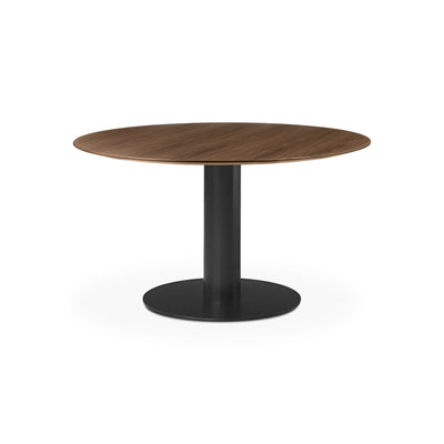 Gubi 2.0 10012775 Round Dining Table - Black/American Walnut