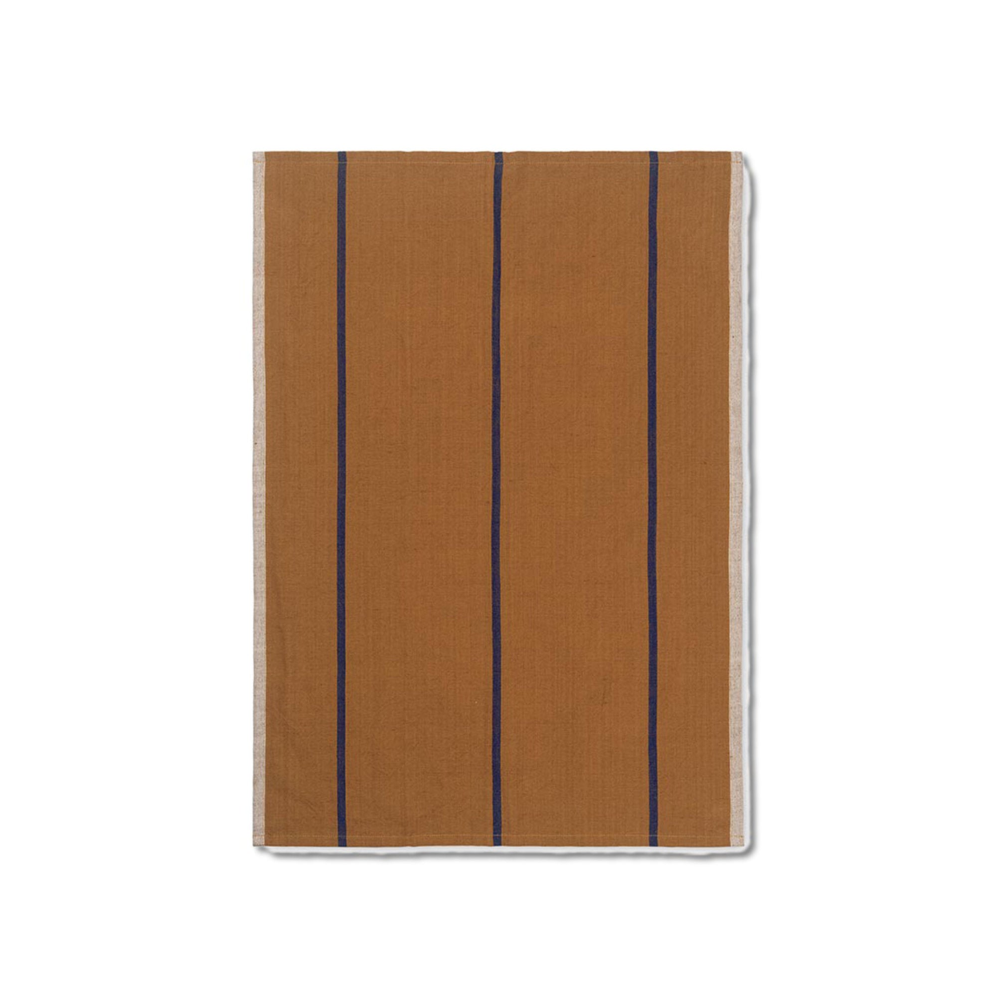 Hale Tea Towel - Mustard/Navy-1