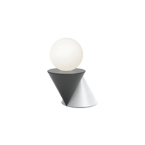 مصباح طاولة هارليكوين - أسود/أبيض