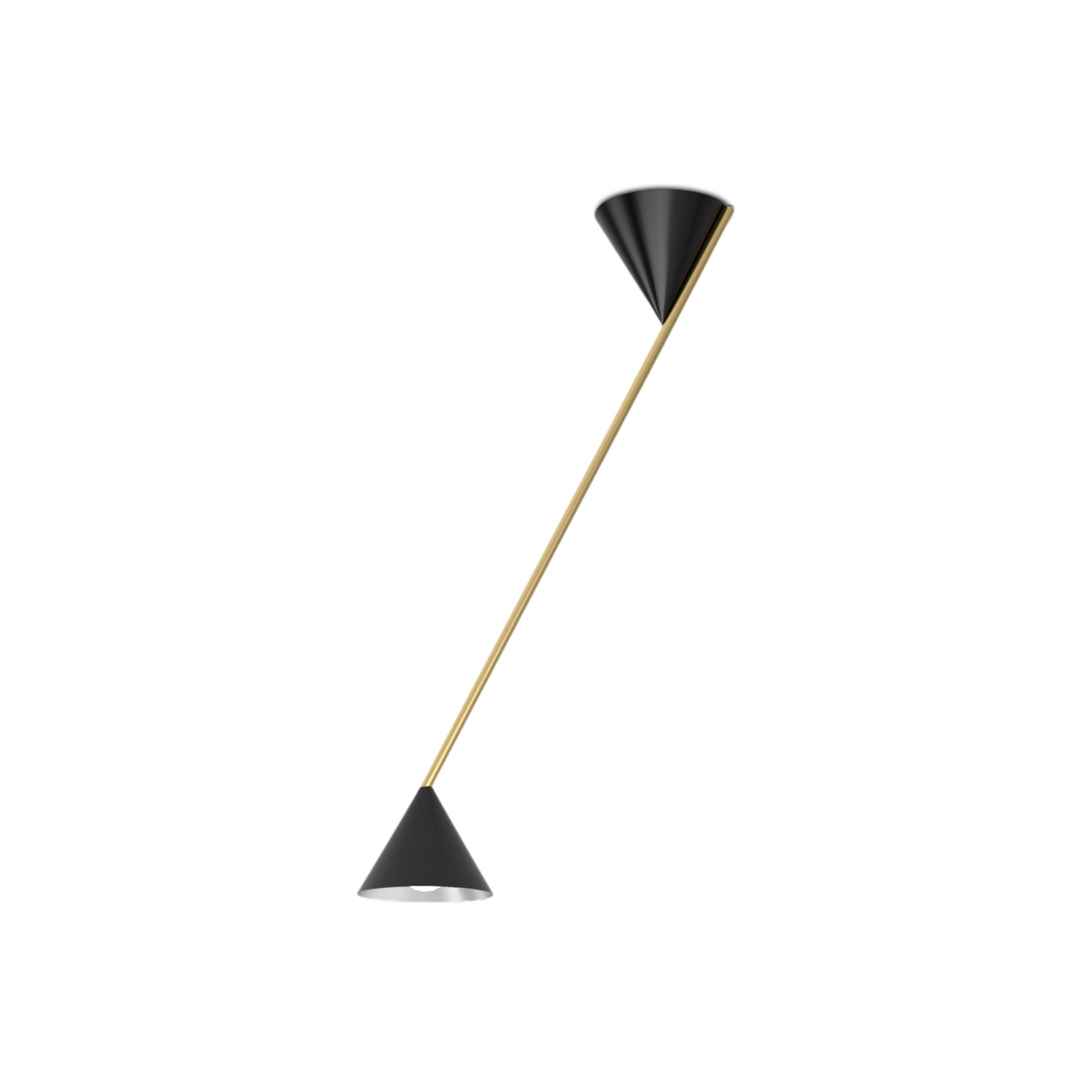 Hat Light Short Ceiling Lamp - Brass/Black/White