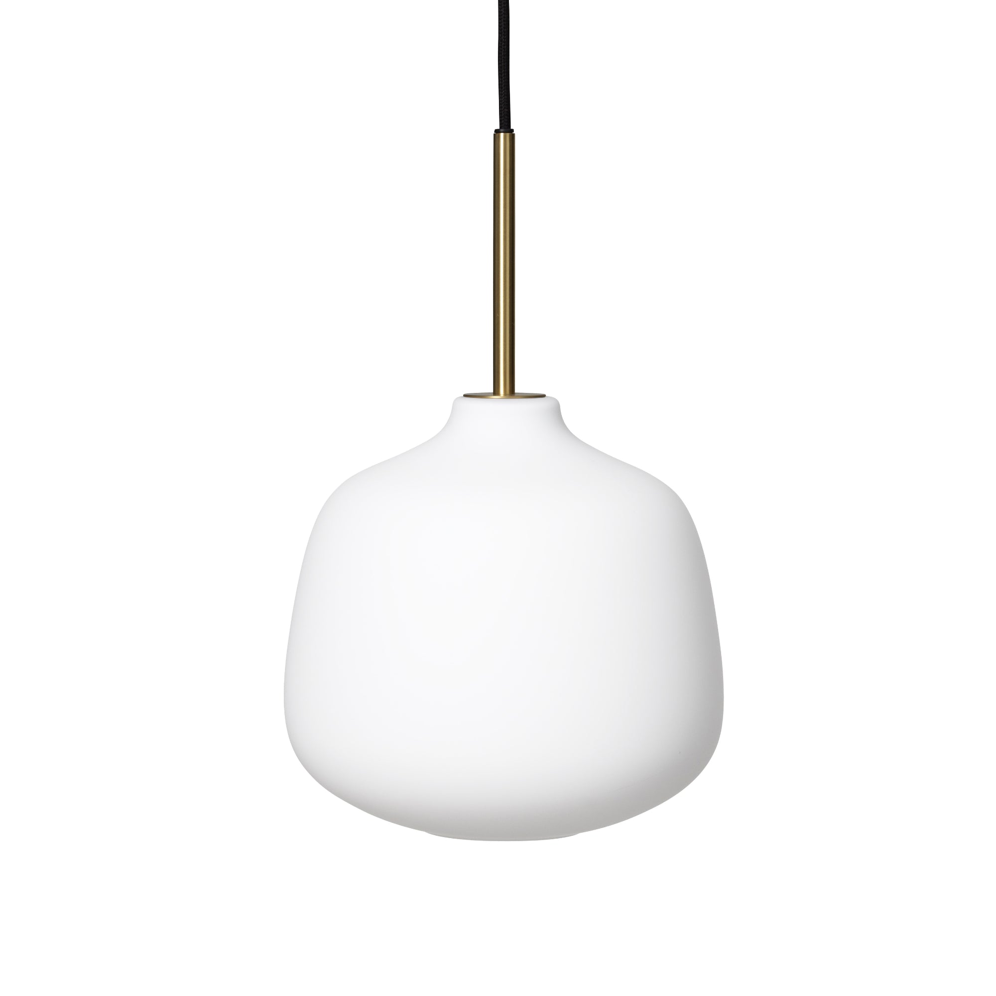 Holborn 1 Pendant lamp - Brass/Opal Glass