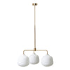 Holborn 3 1575 Pendant lamp - Brass/Opal Glass