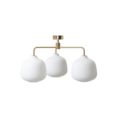 Holborn 3 435 Pendant lamp - Brass/Opal Glass