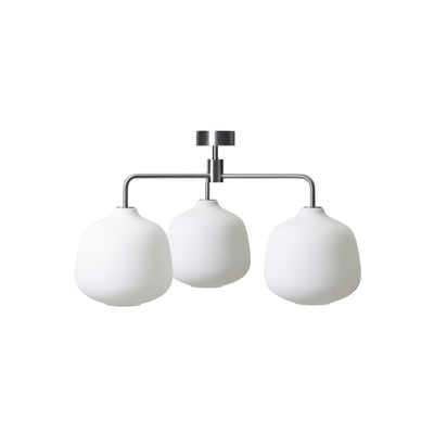 Holborn 3 435 Pendant lamp - Steel/Opal Glass