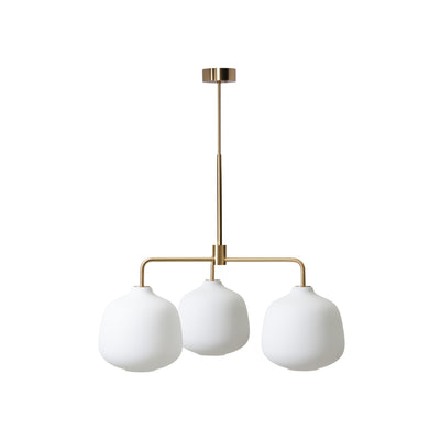 Holborn 3 975 Pendant lamp - Brass/Opal Glass
