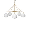 Holborn 5 1575 Pendant lamp - Brass/Opal Glass