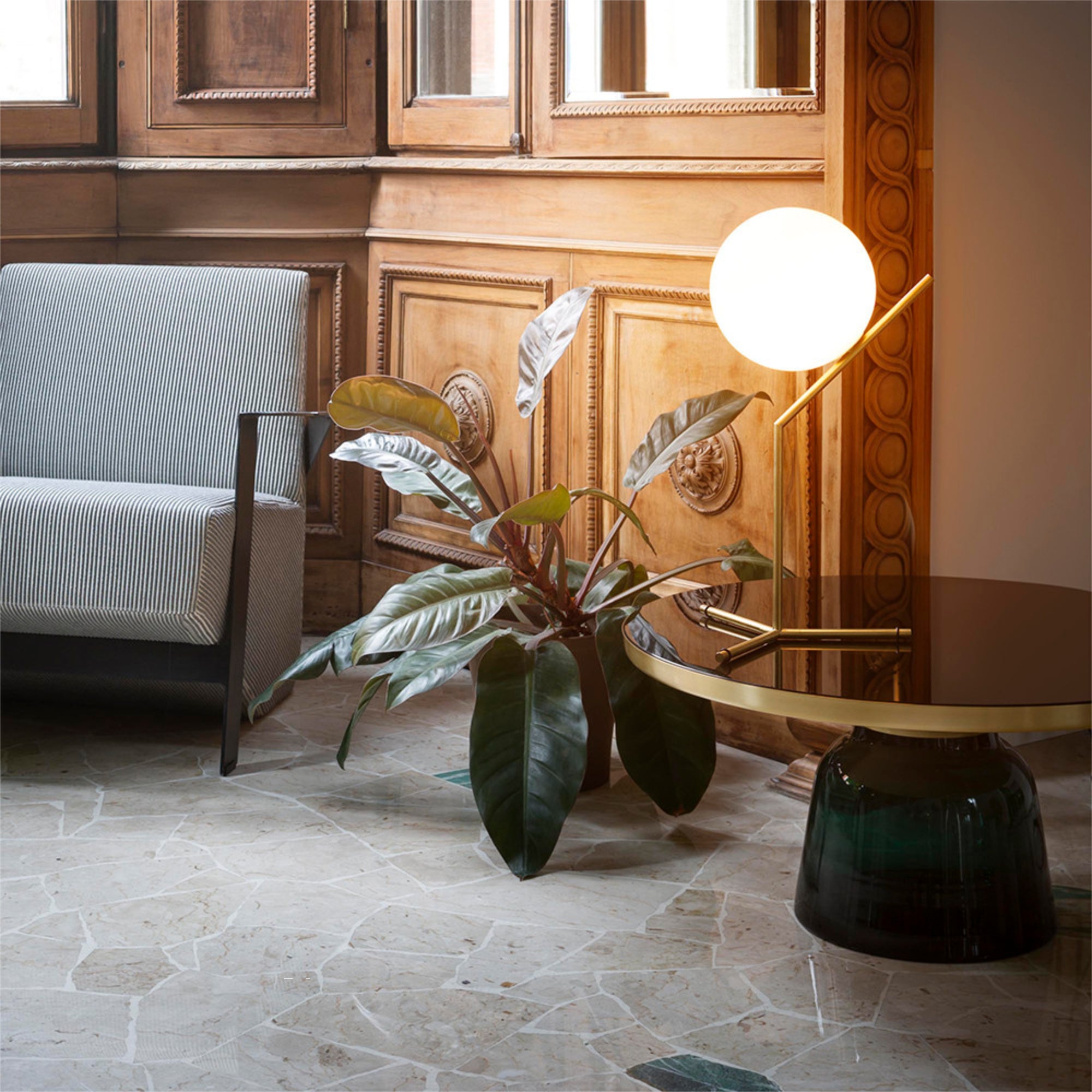 IC Lights 1 High Table Lamp - Brass-2