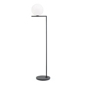 IC Lights 2 Outdoor Floor Lamp - Black/Black Lava