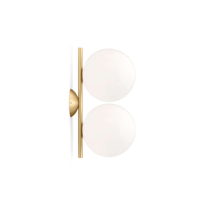 IC Lights C/W1 Double Ceiling/Wall Lamp - Brass