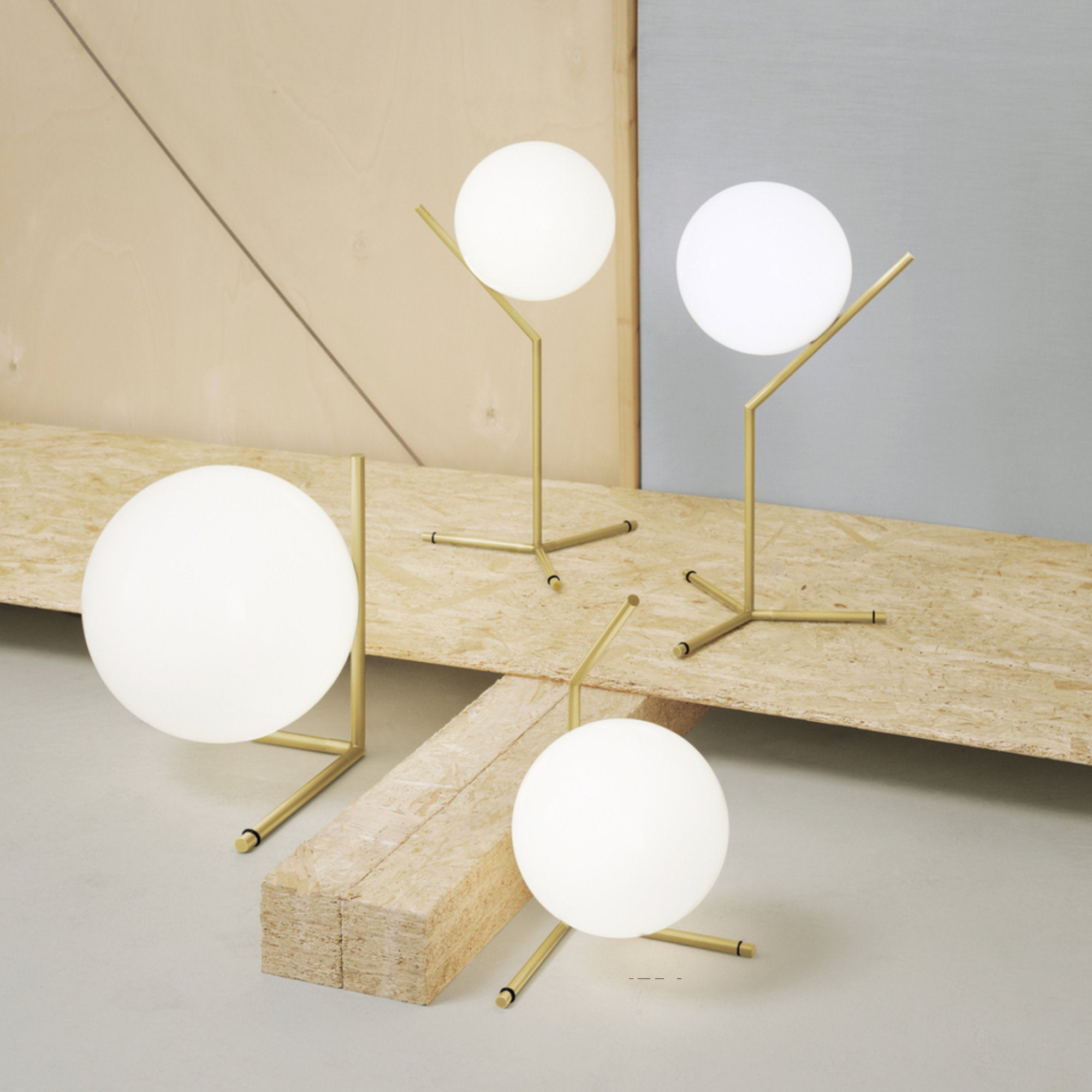 IC Lights 1 Low Table Lamp - Brass