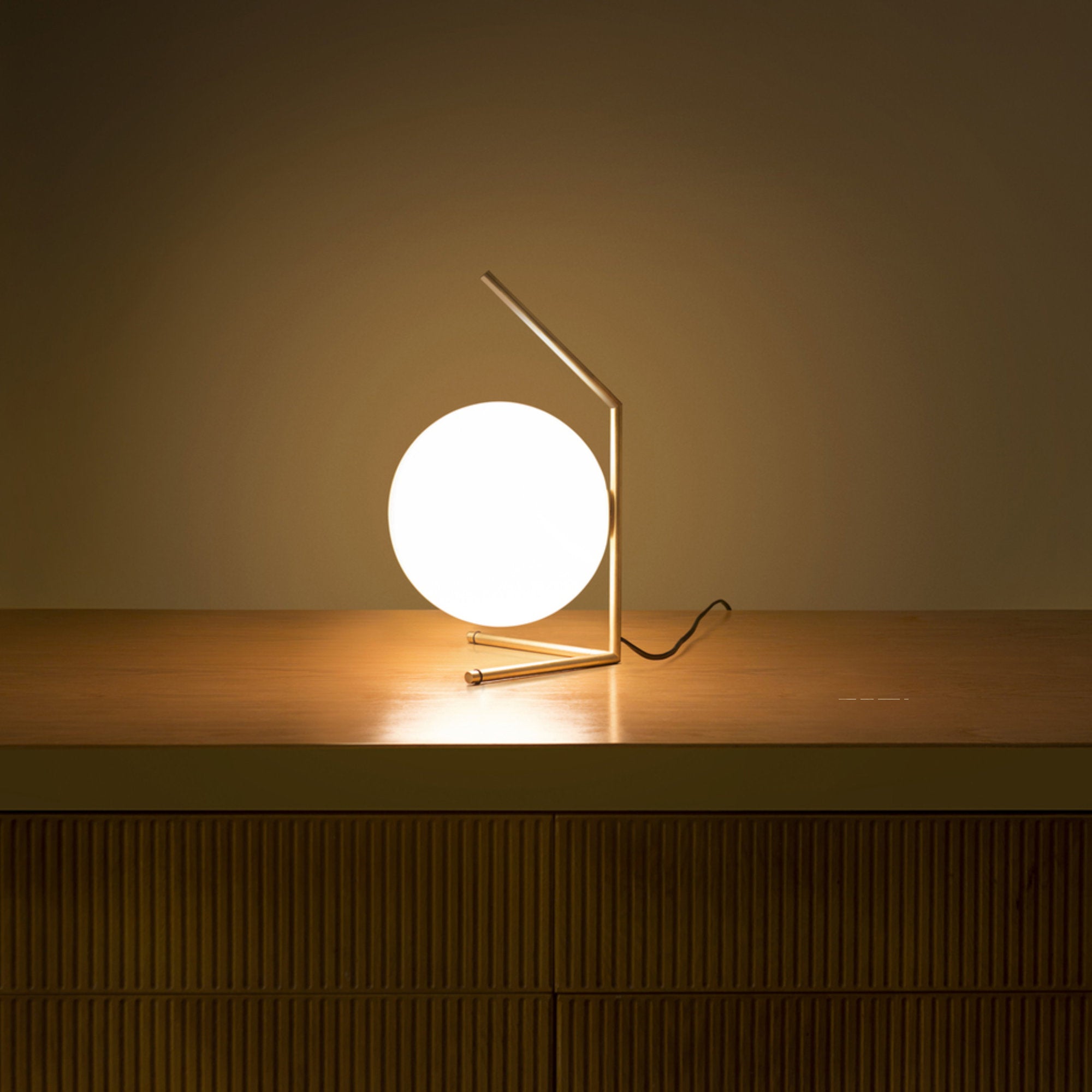 IC Lights 1 Low Table Lamp - Brass-3