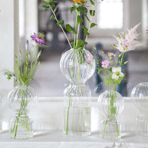Japanese Iki Doll Vase - Medium/Borosilicate Glass