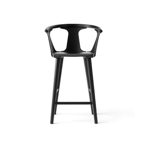 In Between SK7 Counter Stool - Black Lacquered  Oak
