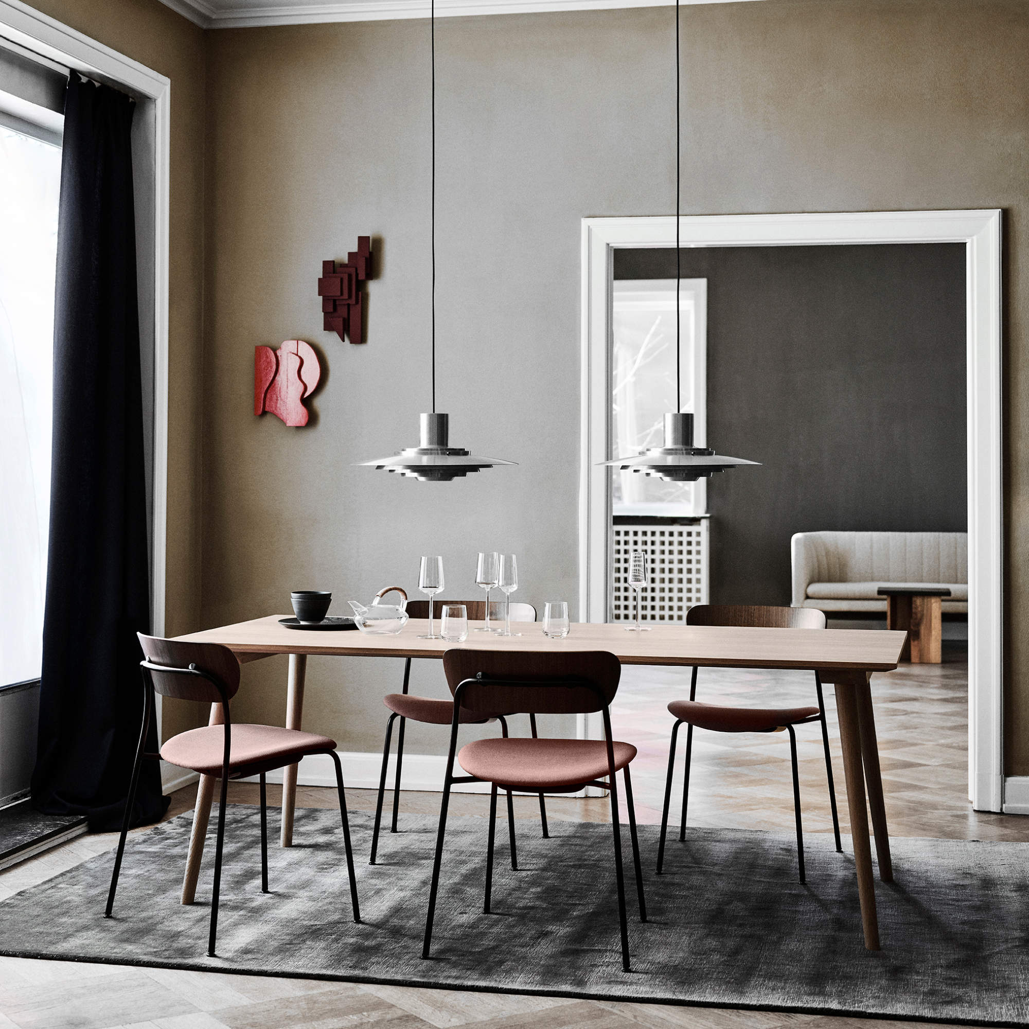 In Between SK5 Dining Table - Black Lacquered Oak-3