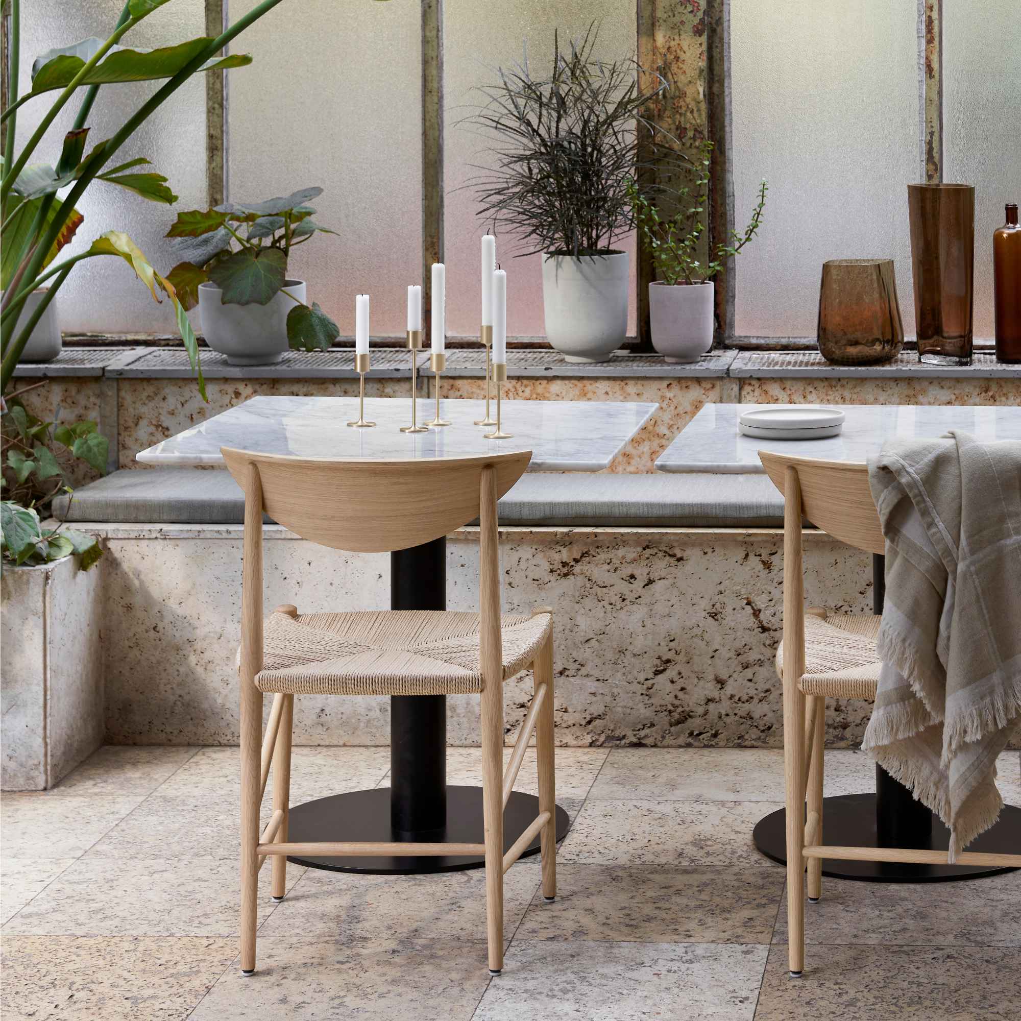 طاولة طعام بين SK16 - برونزية/نيرو ماركينا-3