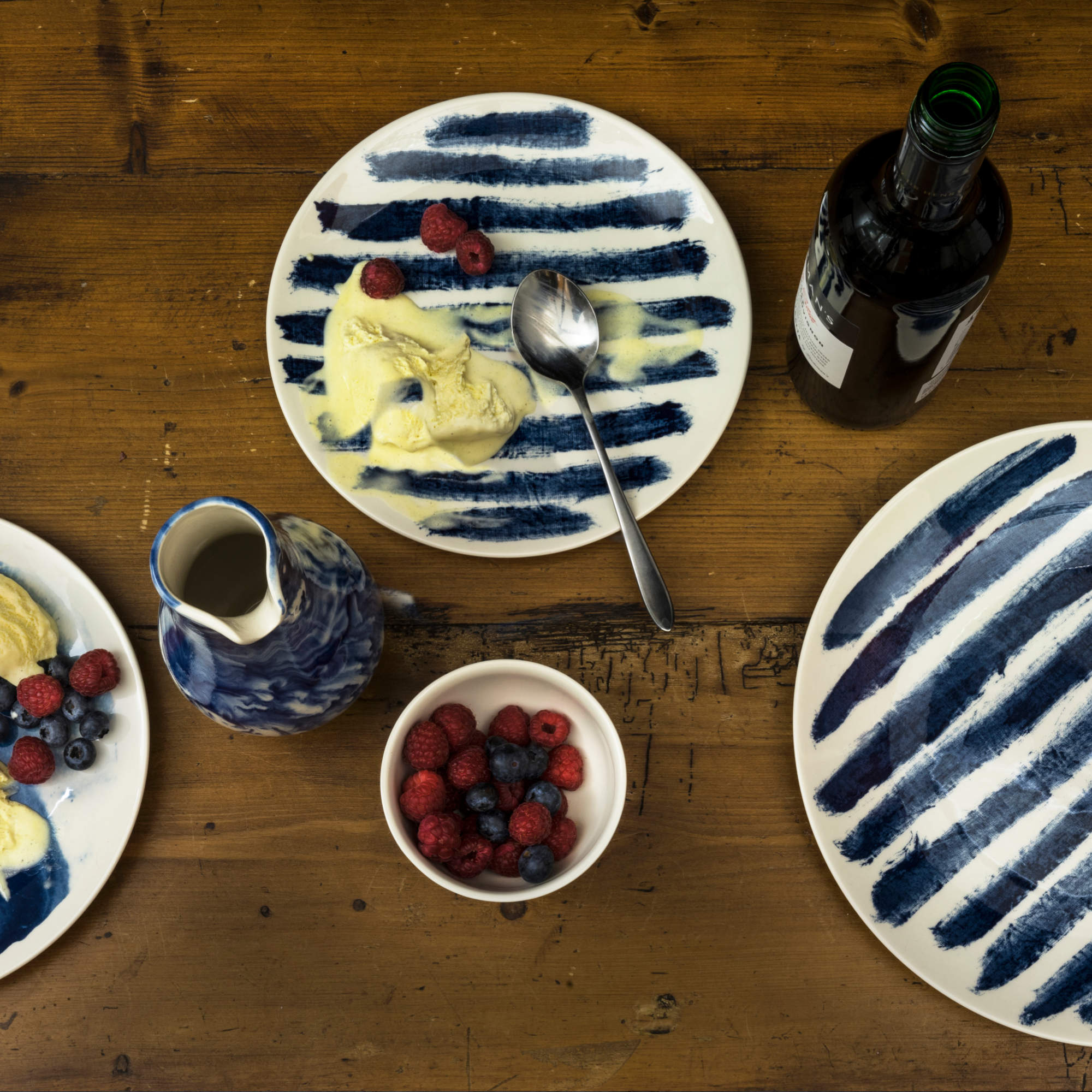 Indigo Rain Handleless Cup-3