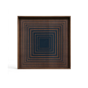 Ink Small Square Tray - Wood