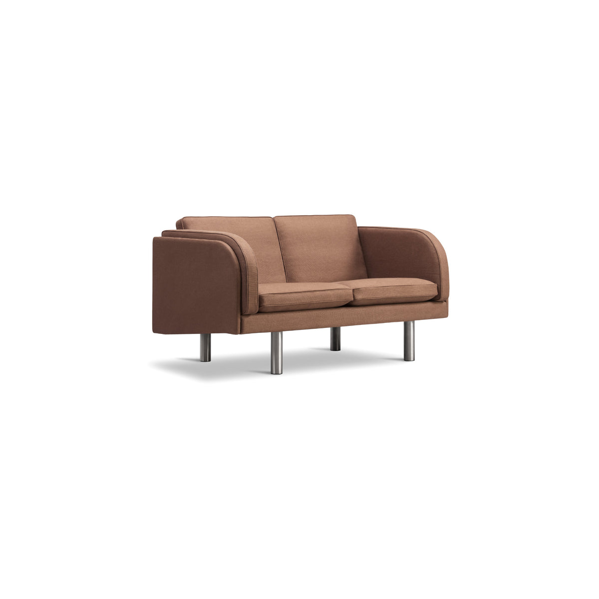 JG Sofa – 142x71 / Metal (Brushed Steel) / Fabric (Grand Linen 4803)-1