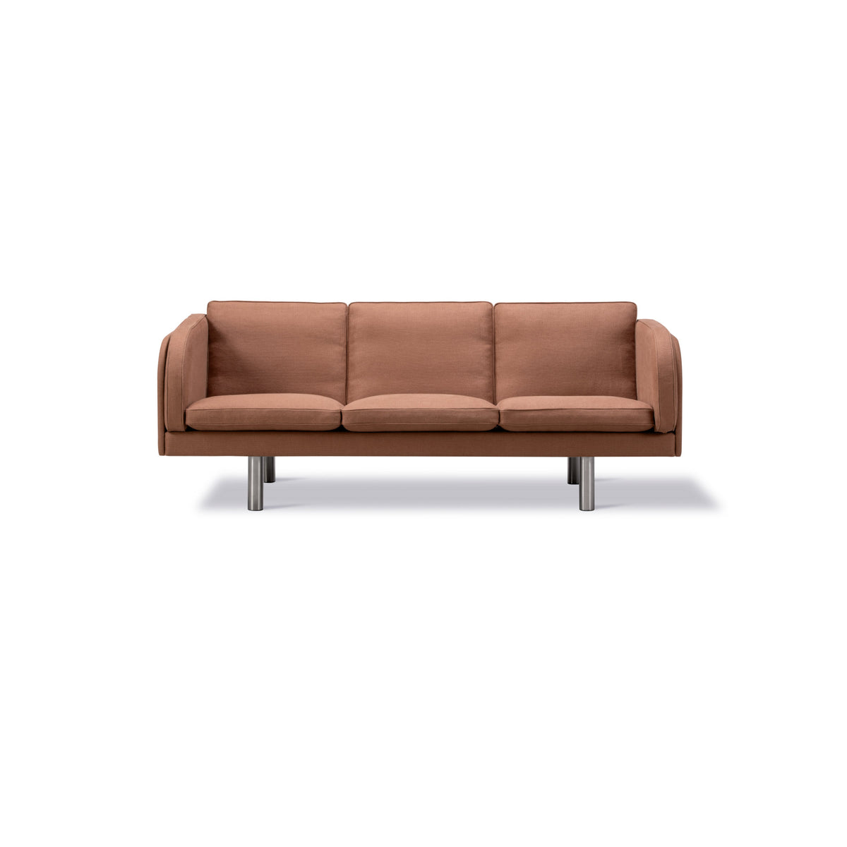 JG Sofa – 202x71 / Metal (Brushed Steel) / Fabric (Grand Linen 4803)-2