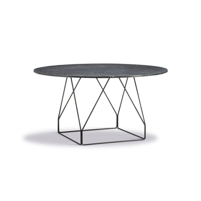 JG 6568  Dining Table - Black/Black Marquina
