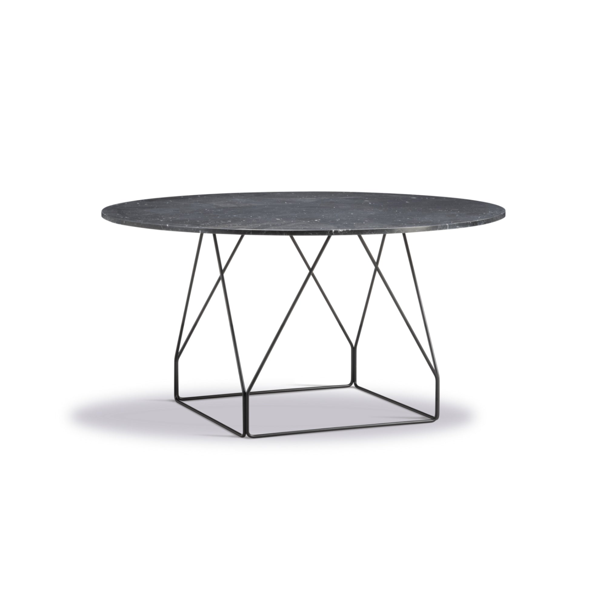 JG 6568  Dining Table - Black/Black Marquina-1