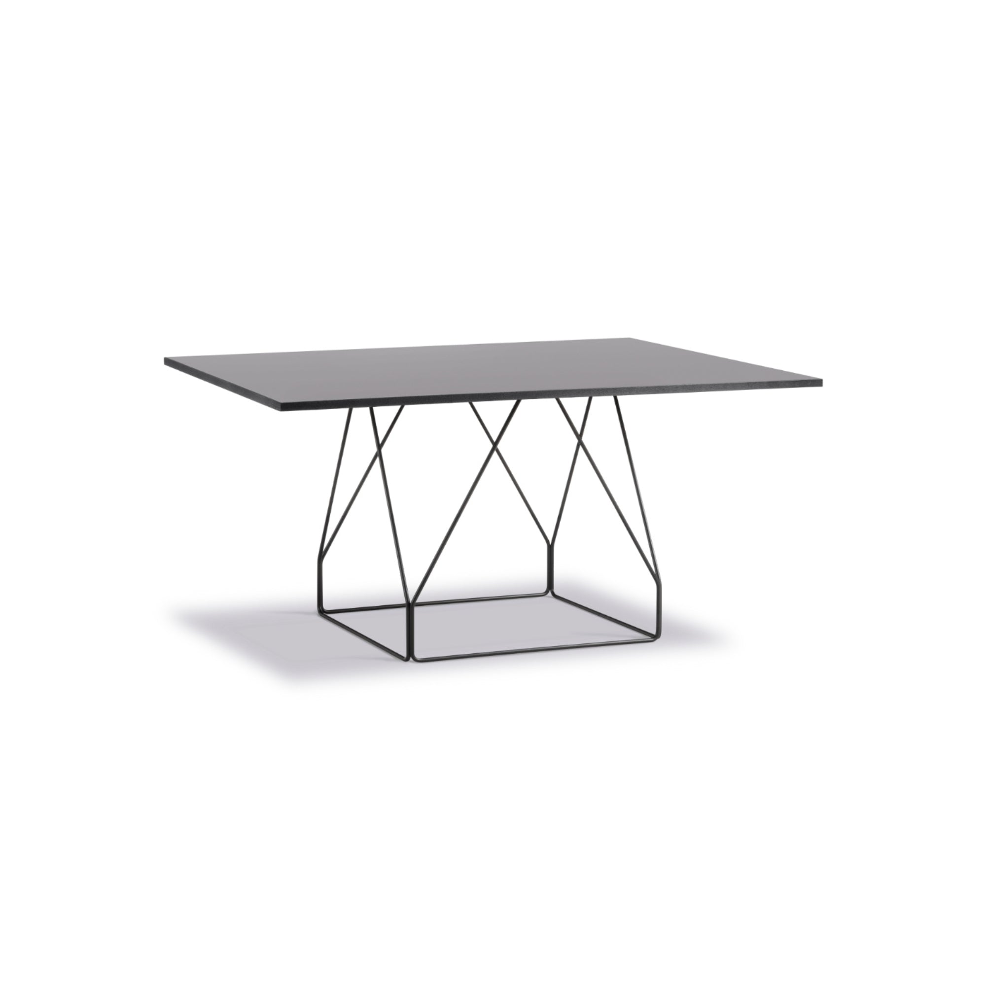 JG 6569 Dining Table - Black/Black Linoleum-1