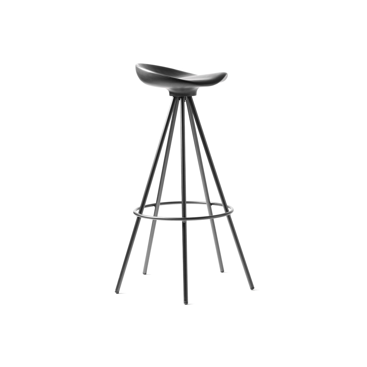 Jamaica Bar Stool – 51x83 / Metal (Black) / Beech (Black)-1