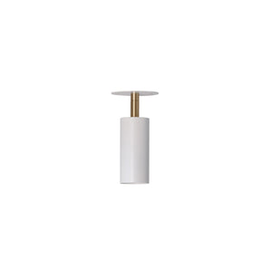 Joey Spot With Plate 165 Wall Lamp - White/Brass