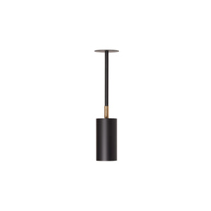 Joey Spot With Plate 385 Wall Lamp - Black/Brass
