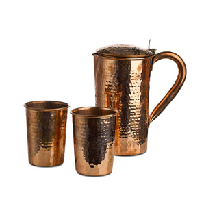Jug & Cups - Copper (Set 3)