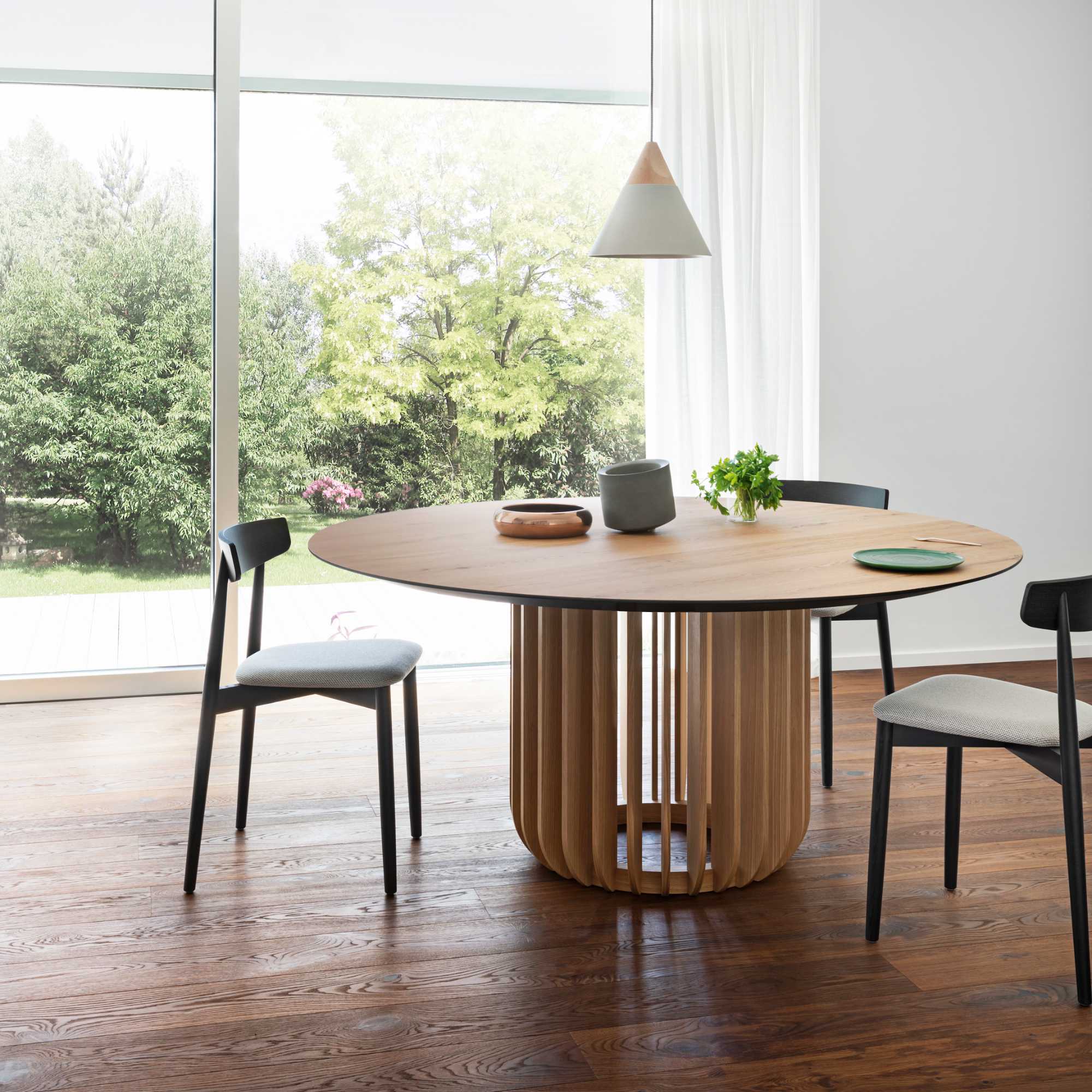 Juice TP 150 T Dining Table - Black Ash