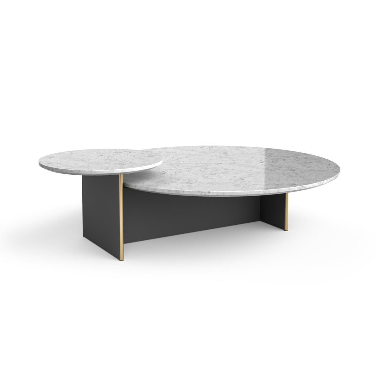 Kendo - Ant 42 Coffee Table - Slate/White Marble – Designitch