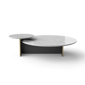 Ant 42 Coffee Table - Slate/White Marble
