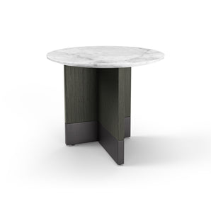 طاولة جانبية Toc 54 - خشب البلوط الرماد/رخام أبيض