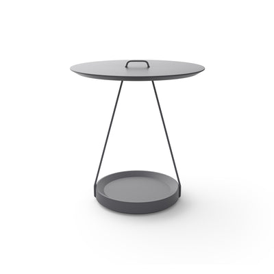 Zoe 55R Side Table - Matt Grey